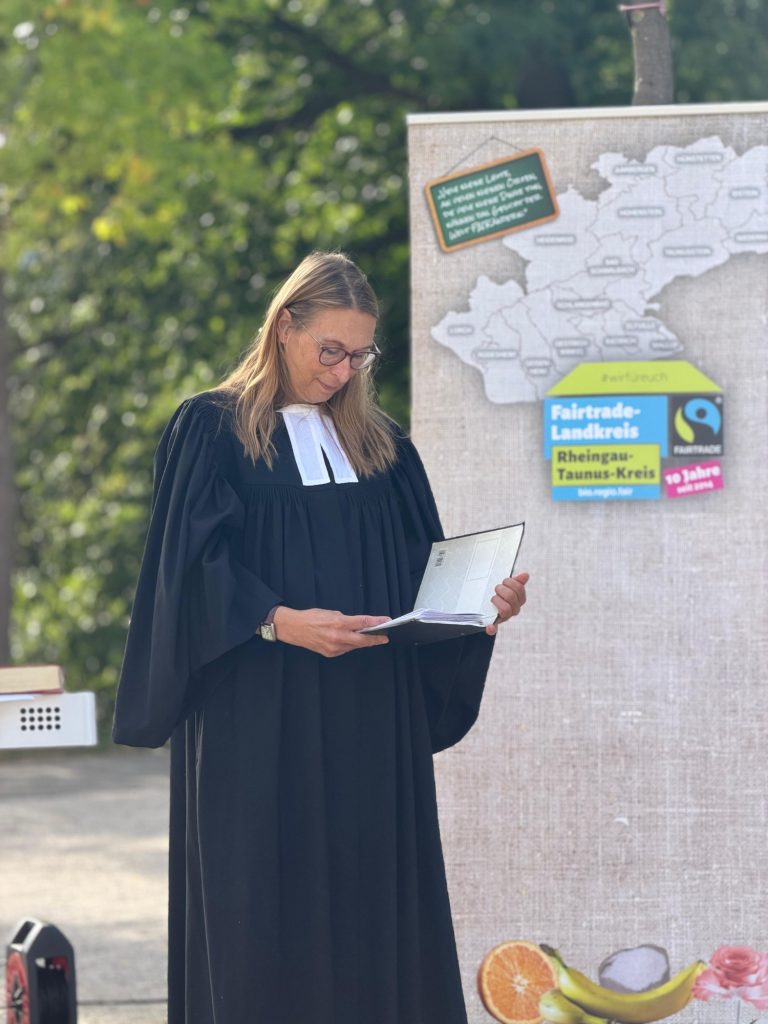 Heike Beck, Pfarrerin für Ökumene und gesellschaftliche Verantwortung des Dekanates Rheingau-Taunus Pfarrerin